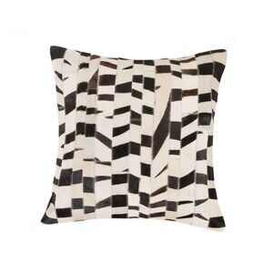 Natural Home Decor Torino Madrid Cowhide Pillow | 1-Piece | 18"x18"